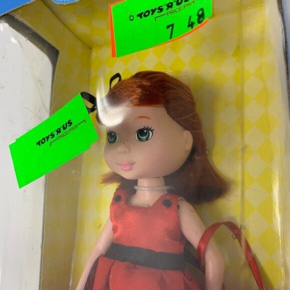 Madeline Poseable Doll Holiday Red Dress  2003 Learning Curve PARIS READ 8 inch - Picture 13 of 13